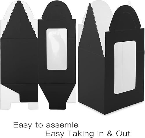 Vista 14 de Lainrrew Cajas para magdalenas, 30 cajas individuales para cupcakes, recipientes individuales para magdalenas, contenedores de pastelería con Verde