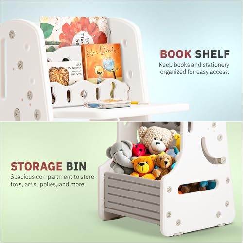 Image of BAYBEE Kids Study Table (White)