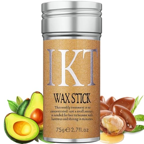 Hair Wax Stick 75g Wax Stick for Hair Wigs Edge Control Slick Sticks for Hairs Styling Pomade for Women Men Non-Greasy Styling Waxes for Fly Away Edge Frizz Hairs Finishing Sticks