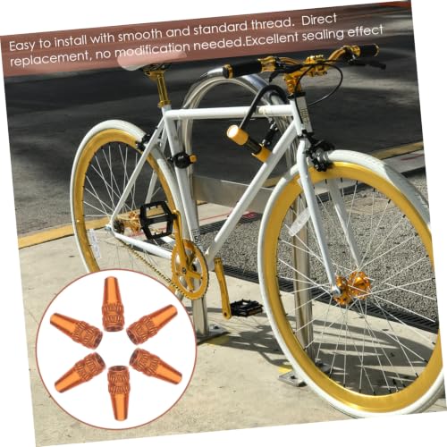 Cubiertas de válvula para bicicleta POPETPOP 6 piezas miniatura 4