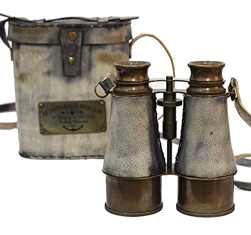 Binoculares vintage náuticos estilo antiguo 15x miniatura 2