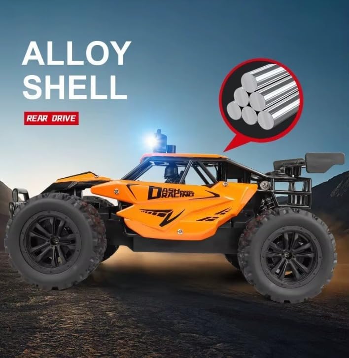 Image of Maruti RC Monster Truck for Kids, 2.4GHz Remote Control Car, 1:16 Scale High Speed Off Road Racing Car with LED Lights, Shockproof Suspension, Rechargeable RC Toy Gift for Boys & Girls 4-12 Years.