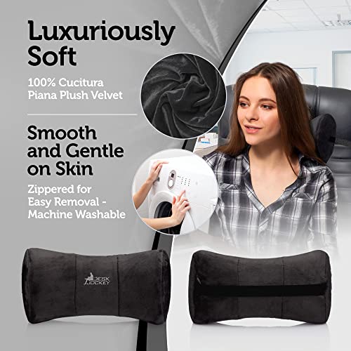 Desk Jockey Neck Pillow For Office Chair - Clinical Grade Memory Foam Office Chair Neck Support - Relieves Muscle Stiffness And Provides Cervical Support At Work #TOP4