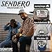 Sendero Provisions Co. Outdoor Adjustable Snapback Rope Hat with All Hat No Cattle Embroidered Patch (Black)