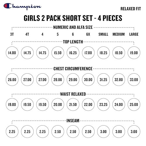 Image of Champion girls Champion Girls Athletic Short Sets