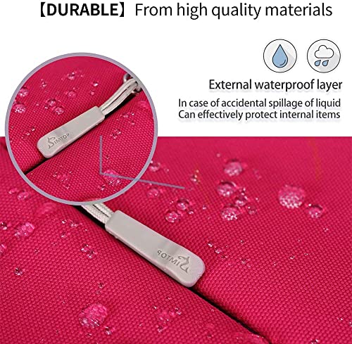 Image of MOCA 360 Protection 10.5-11 Inch Tablet Sleeve Case Bag for iPad 10.2'' /Ipad Air 4 10.9 Inch /Ipad Pro / 9.7 inch Ipad, Surface Go /Surface Pro, Galaxy Tab 10.5 /Xiaomi Pad 5 (9.7-11 Inch, Rose-red)