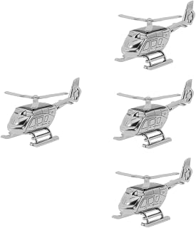 ibasenice 4Pcs Carro Aromaterapia Carro Difusor Elétrico Metal Helicóptero Difusor Decorações De Carro Carro Helicóptero Cair Ambientador Difusor De Aroma De Carro Auto Estátuas De Carro Pe