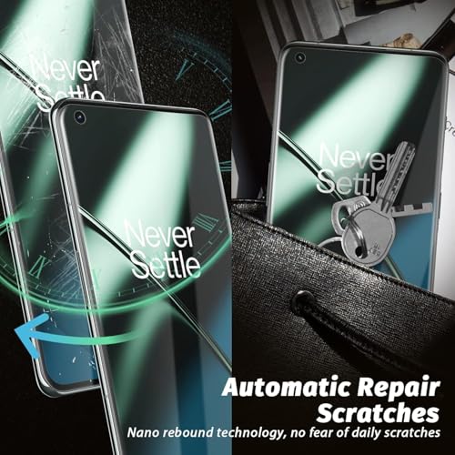 Image of SHILD Silicone (2 Pack Perfect-Fits Design Screen Protector Guard For Oneplus 11|Transparent Screen Guard For Oneplus 11 Fingerprint Support /S Pen Compatible /Hd