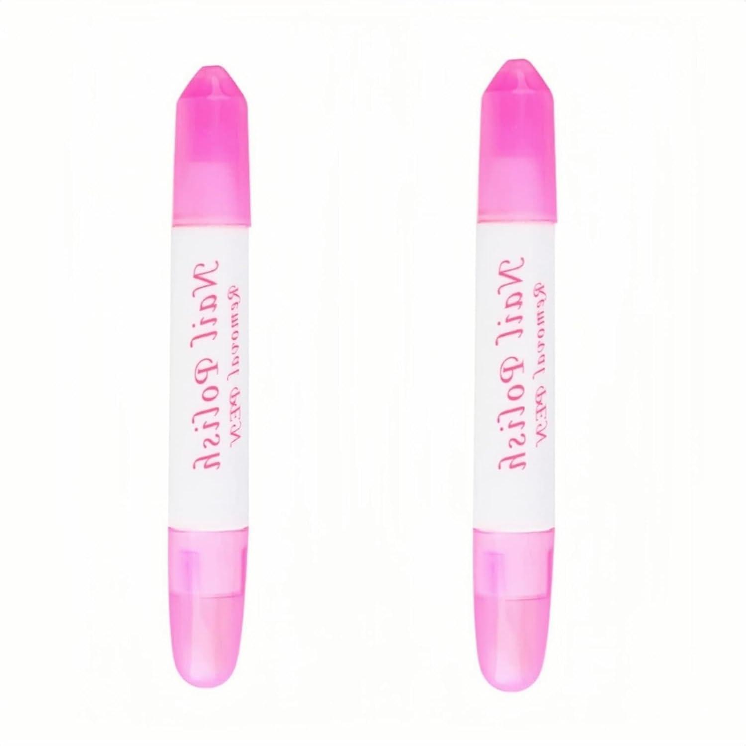 2Pcs Pink Nail Erase Pen Removable Head Nail Polish Cleaning Plastic Manicure Corrector Pen for Manicure Fingernail Home Salon Use Nail Polish,Foot, Hand and Nail Care,Nails Art and Polish(6g)