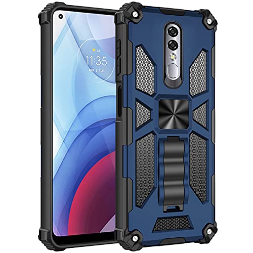 Asuwish Compatible With Coolpad Legacy Brisa Case And Tempered Glass Screen Protector Cover Cell Accessories Stand Kickstand Rugged Phone Cases For Cool Pad Cp3706As 2020 2021 Women Men Blue #TOP5