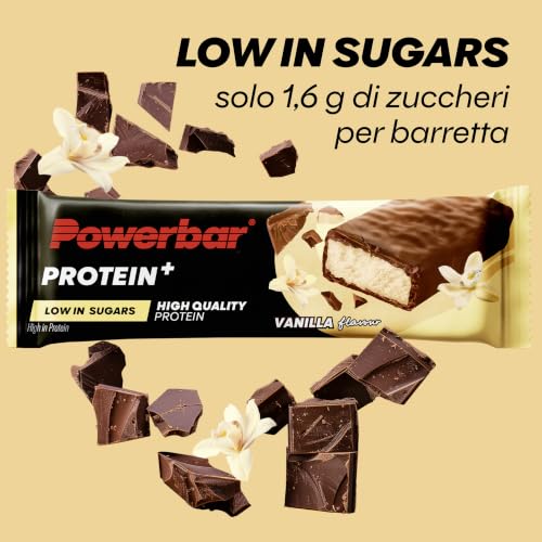 Powerbar - Protein Plus - Low Sugar - Vanilla - 30x35g - Barretta con solo 107 calorie - Barretta fitness con fibre - Immagine 2