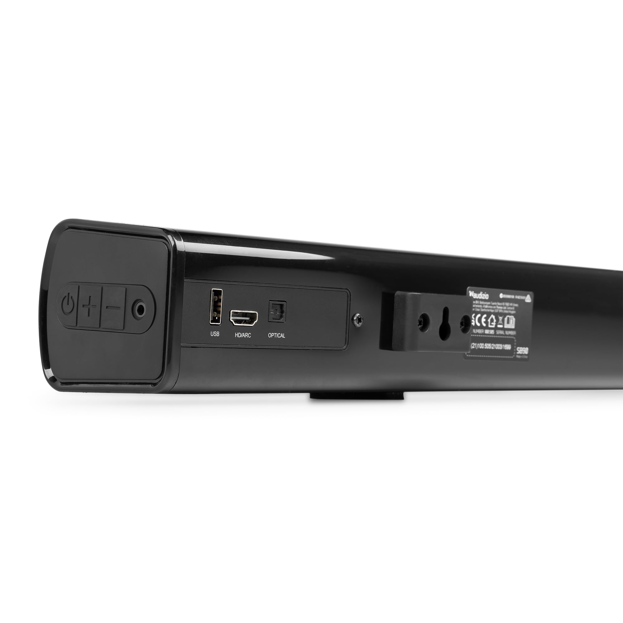 Audizio SB90 TV Soundbar Bluetooth - Heimkino Soundsystem 90W | Bluetooth 5.3 | HDMI ARC | Optisch | 90 cm Soundbar TV Lautsprecher für Fernseher, Fernbedienung, Schwarz