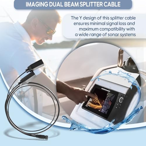 Image of 720101-1 9M SIDB Y 9-Pin Side Imaging Dual Beam Splitter Cable Fits for Humminbird for Helix Side Imaging Products & Dual Beam Transducers