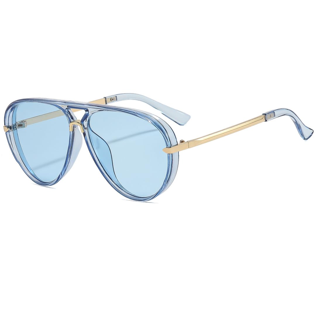 Lunettes de soleil tendances femmes : grand format rétro chic - 8