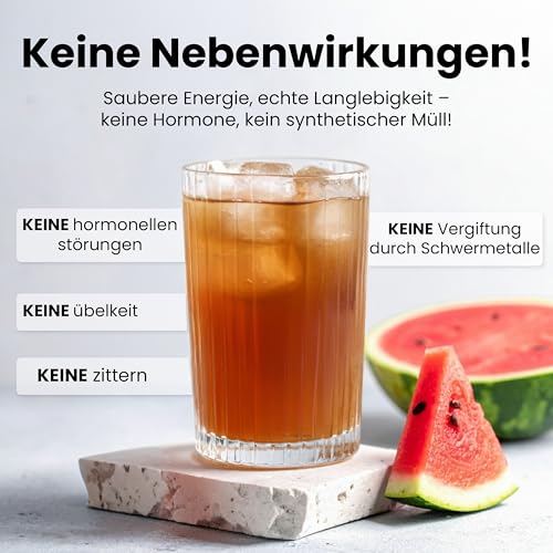 Shilajit Original Elektrolytpulver 1620mg für Männer & Frauen - Vitalitäts- & Langlebigkeitsgetränk mit Shilajit Original Himalaya, Magnesium, Natrium & Kalium, Wassermelone-Geschmack - 30 Portionen