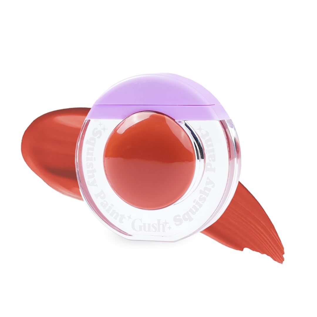 Gush Serum Infused Vegan Liquid Blush | Dewy & Radiant Finish | Ultra-Pigmented Formula | Easy To Blend & Long Lasting | Flushed Peach | Rich Coral Red 15g-image-40