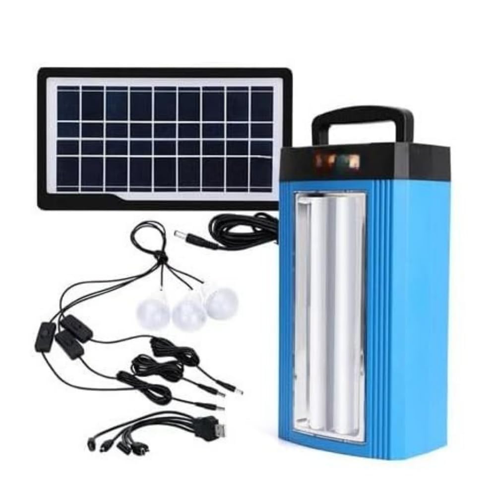 Drumstone (𝟏𝟓 𝐘𝐞𝐚𝐫𝐬 𝐰𝐚𝐫𝐫𝐚𝐧𝐭𝐲) Small Camper Solar Lighting System with 100W Tube, Solar Panel, 3 LED Bulbs, 5-in-1 USB Charging Cable – Up to 15 Hours Backup for Homes, Tents-image-45