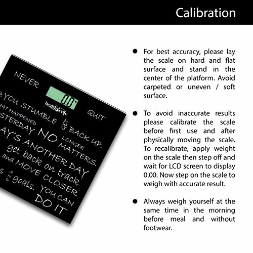 Image of Healthgenie Digital Weight Machine For Body Weight USB Rechareable with 1 Year Warranty (Never Quit)
