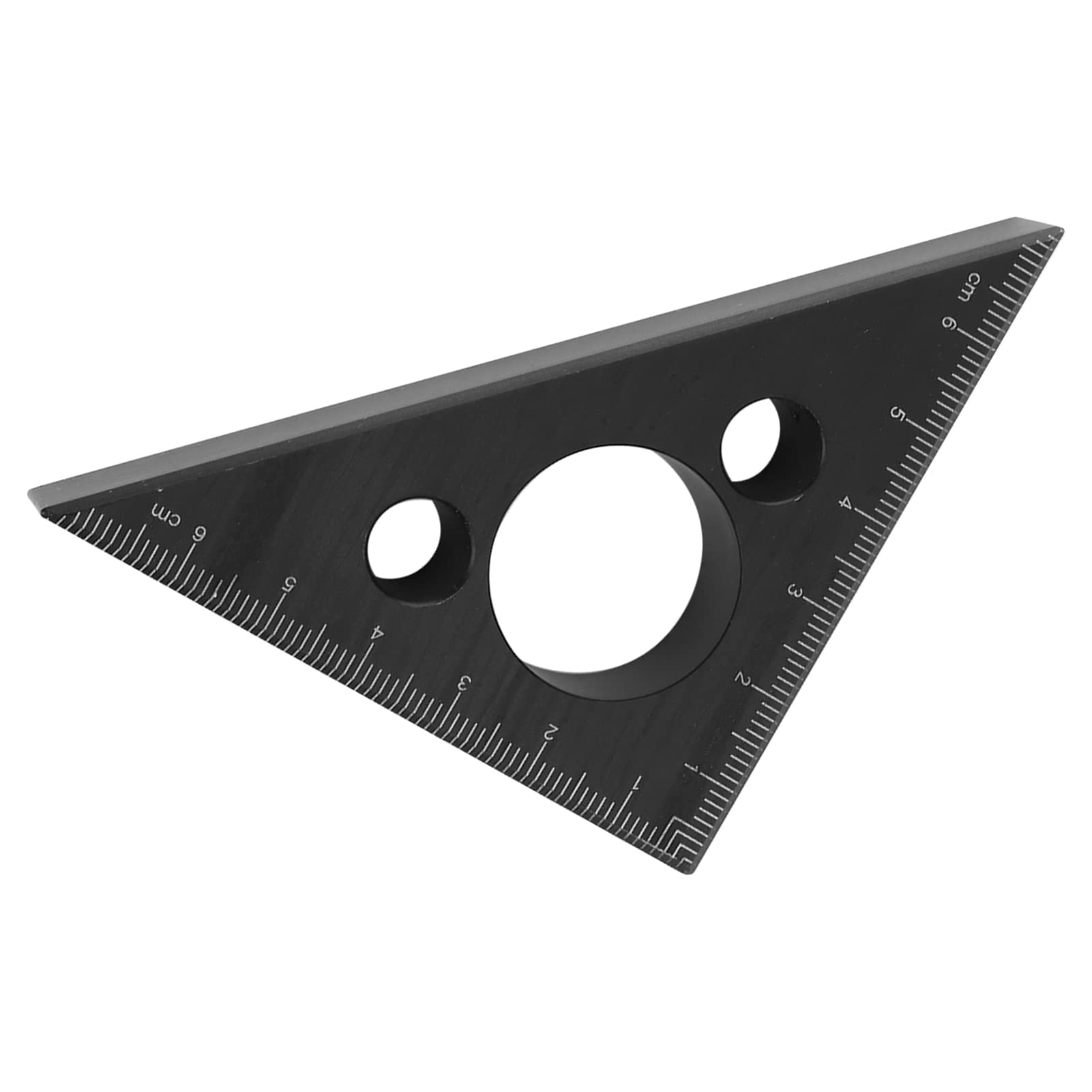 Lineal, 45-Grad-Winkellineal aus Aluminiumlegierung, Messwerkzeug, verdickte 17-mm-Gravurskala