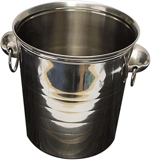 YWSZJ Seau à Glace en Acier Inoxydable argenté Refroidisseur de bière de vin Refroidisseur de Champagne Partie