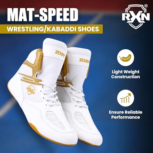 Image of RXN Wrestling & Kabaddi Shoes|High Ankle Support Non-Slip Shoes