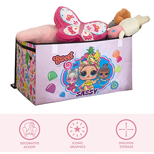Image of LOL Surprise Collapsible Children's Storage Trunk - Durable with Soft Lid, 28.5 inchx14.5 inchx16 inch, Fun and Spacious Organizer for Kids