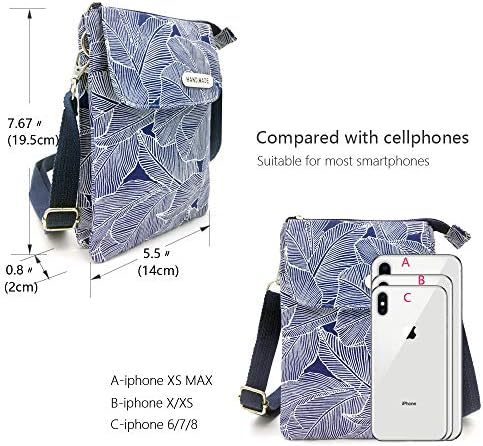 MEISEE Canvas Crossbody Phone Purse - Small Wallet Bag With Adjustable Strap For Women & Teens - View #9