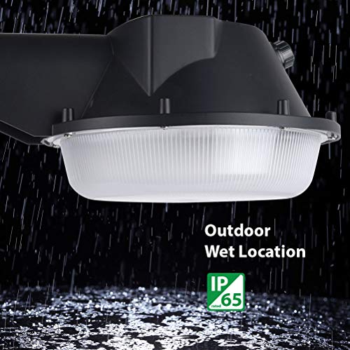 Naturaled 25 Watt -120-277Volt - Outdoor Led Barn Light Dusk-To-Dawn Security Yard Light With Photocell - 4000K, Set Of 1 #TOP1