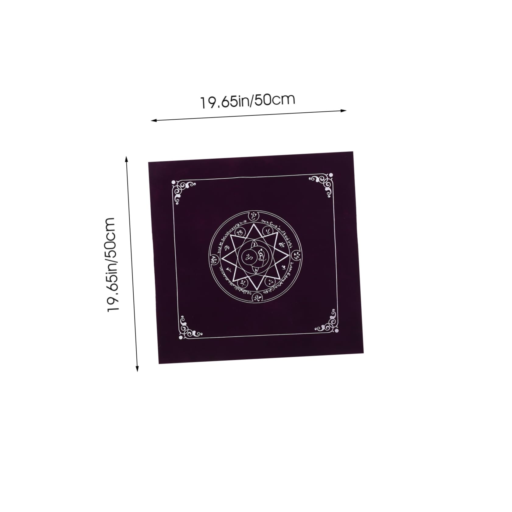 OUNONA Eight Tarot Divination Desk Cloth Non Slip Tablecloth for Tarot Reading Decor Decoration Practical Game Mat