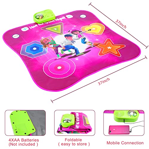 Corvima Dance Mat Toys For 3 4 5 6 7 8 9+ Year Old Kids With Built-In Music External Aux, Dance Games Toys For Girls Boys Holiday Birthday Gifts #TOP2