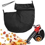 Enhon Fangsack Ersatzfangsack für Laubsauger, kompatibel mit Einhell GE-CL 36 Li E-Solo, Laubsaugerbeutel Laubsack mit eckigem Anschluss, Vliesstoff, Reißverschluss für Gartenabfälle, 10 Kabelbinder