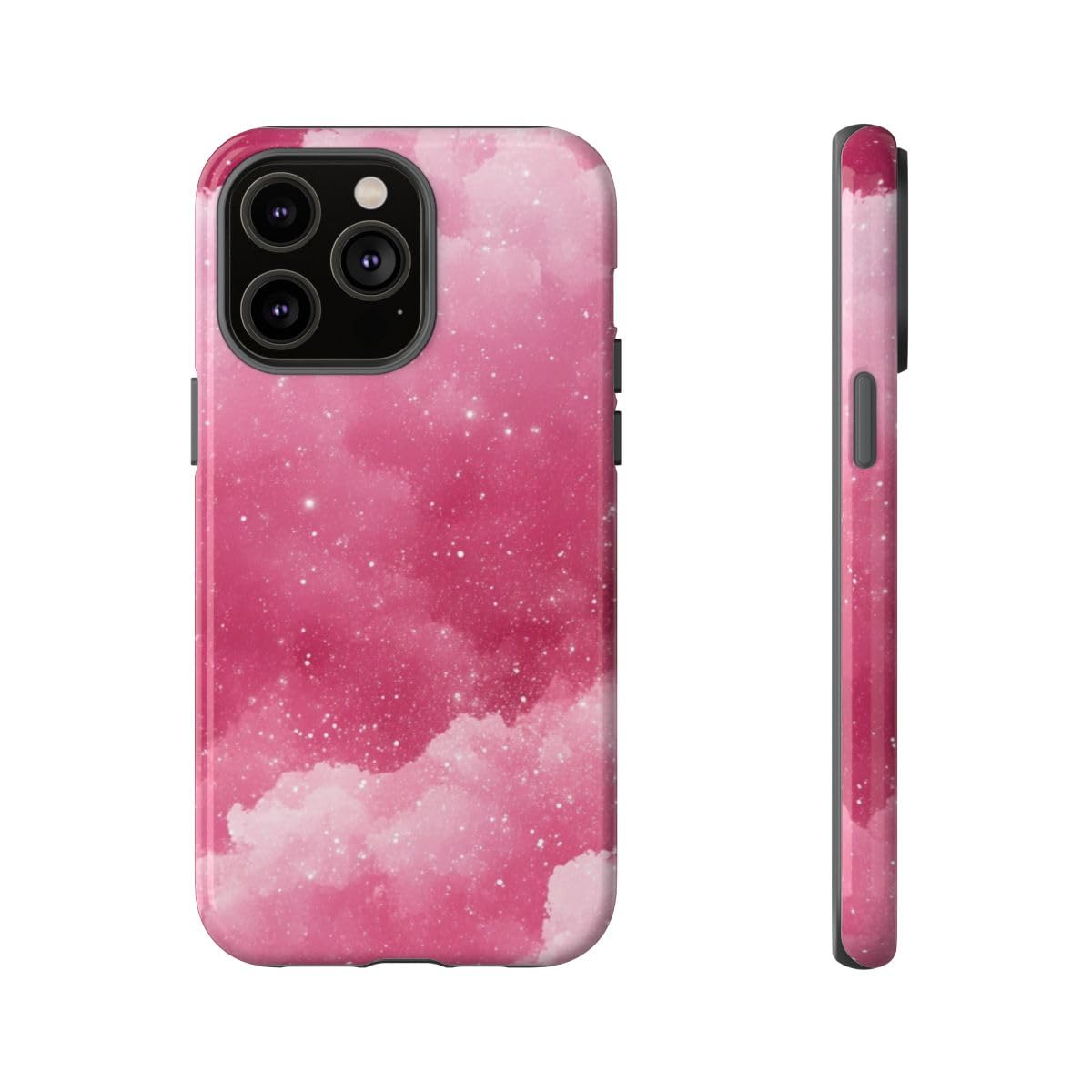 Coque antichoc iPhone 14 Pro Max rose pailleté pour éviter rayures - 5