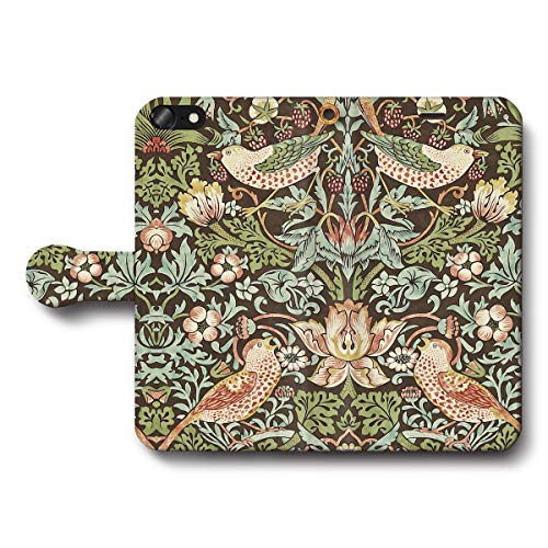 iPhone15 ウィリアムモリス 5 1504 スマホケース 手帳型 名画 全機種対応 ケース 人気 名作絵画 あいふぉん 携帯ケース