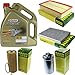 Produktbild Filter Set Inspektionspaket 5 Liter Motoröl EDGE Titanium FST 5W-30 LL MANN-FILTER Innenraumfilter Kraftstofffilter Luftfilter Ölfilter