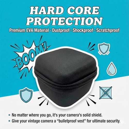 Funda rígida impermeable para cámara digital mini vintage miniatura 4