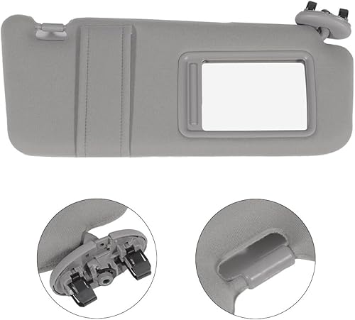 Miniatura 210 de SCITOO Visera solar para automóvil con espejo apto para 2010-2015 para CX-9 gris con techo solar (lado izquierdo del conductor)