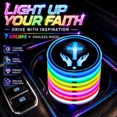 Luz LED Portavasos Vehicular Black Cat con Sensor Vibración miniatura 3