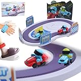 OBEST Pista Carreras Electrica, 2 Personas Cuerpo Sensing Carretera Juguete, Control Remoto Inalámbrico Sportspur Racing, Bucle 360°, U Electric Pista, Regalo para Niños y Niñas
