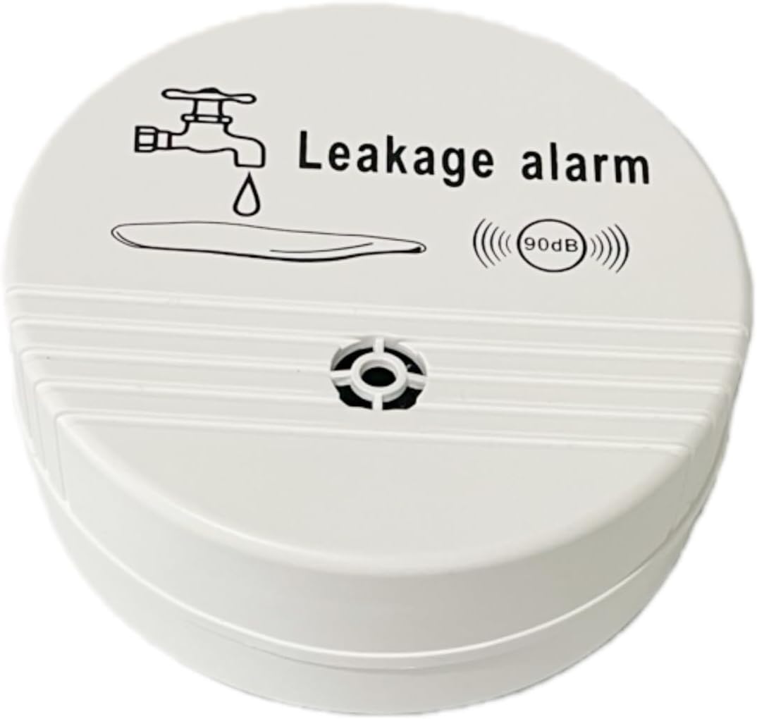 Water Leak Alarm Detectors 90dB Water Sensor Alarms Flood Detector for Basements Bathrooms Laundry Rooms