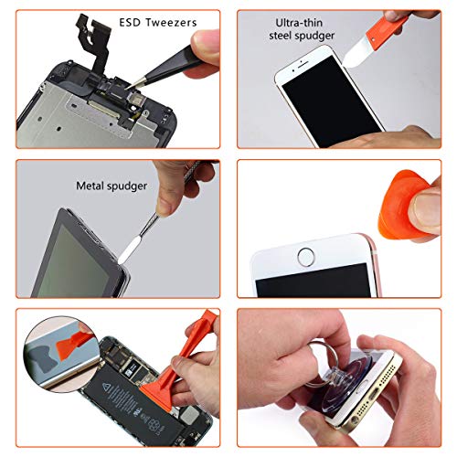 GANGZHIBAO 90pcs Electronics Repair Tool Kit Professional, Precision Screwdriver Set Magnetic for Fix Open Pry Cell Phone, Apple iPhone, Computer, PC, Laptop, Tablet, iPad, Mac book with Portable Bag