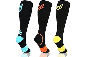 Hoyisox Plus Size Compression Socks 20-30 mmHg for Men and Women