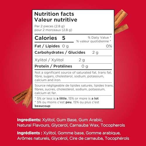 Image of PUR Gum | Aspartame Free Chewing Gum | 100% Xylitol | Natural Cinnamon Flavored Gum, 55 Pieces (Pack of 2)
