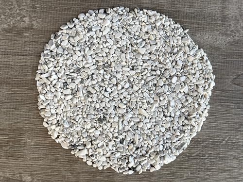 Image of 2 oz Lot Natural White Howlite Semi Tumbled Gemstone Chips, Crushed Mini Crystals, Undrilled Crystal Chips (White Howlite)