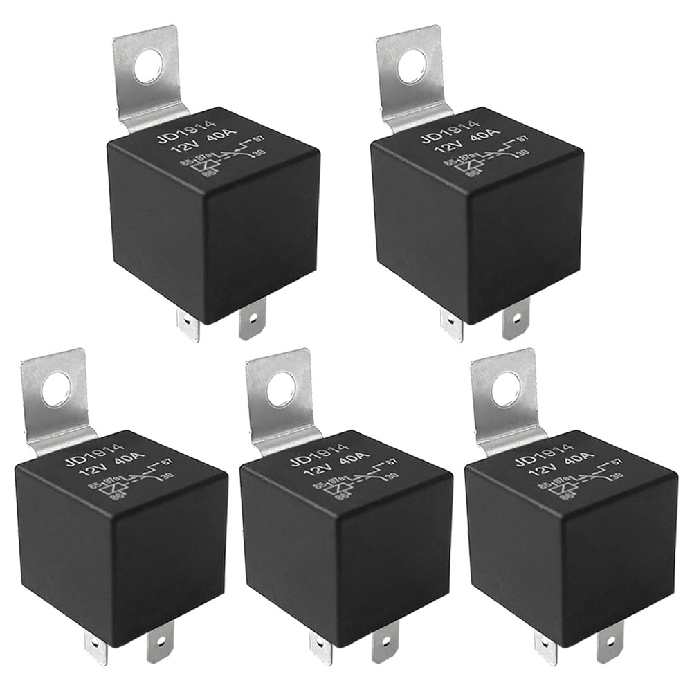 Relè Automobilistico OFF-ON Relay 5 Pin 12V 40A Doppio Output 87 - Foto 3