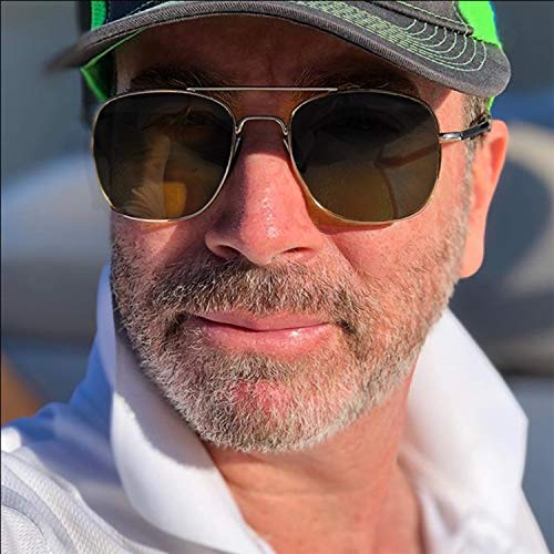 Image of Aviator Sunglasses for Mens Women 53mm TAC Polarized Lense Pilot Military Style Metal Frame with Bayonet Temples