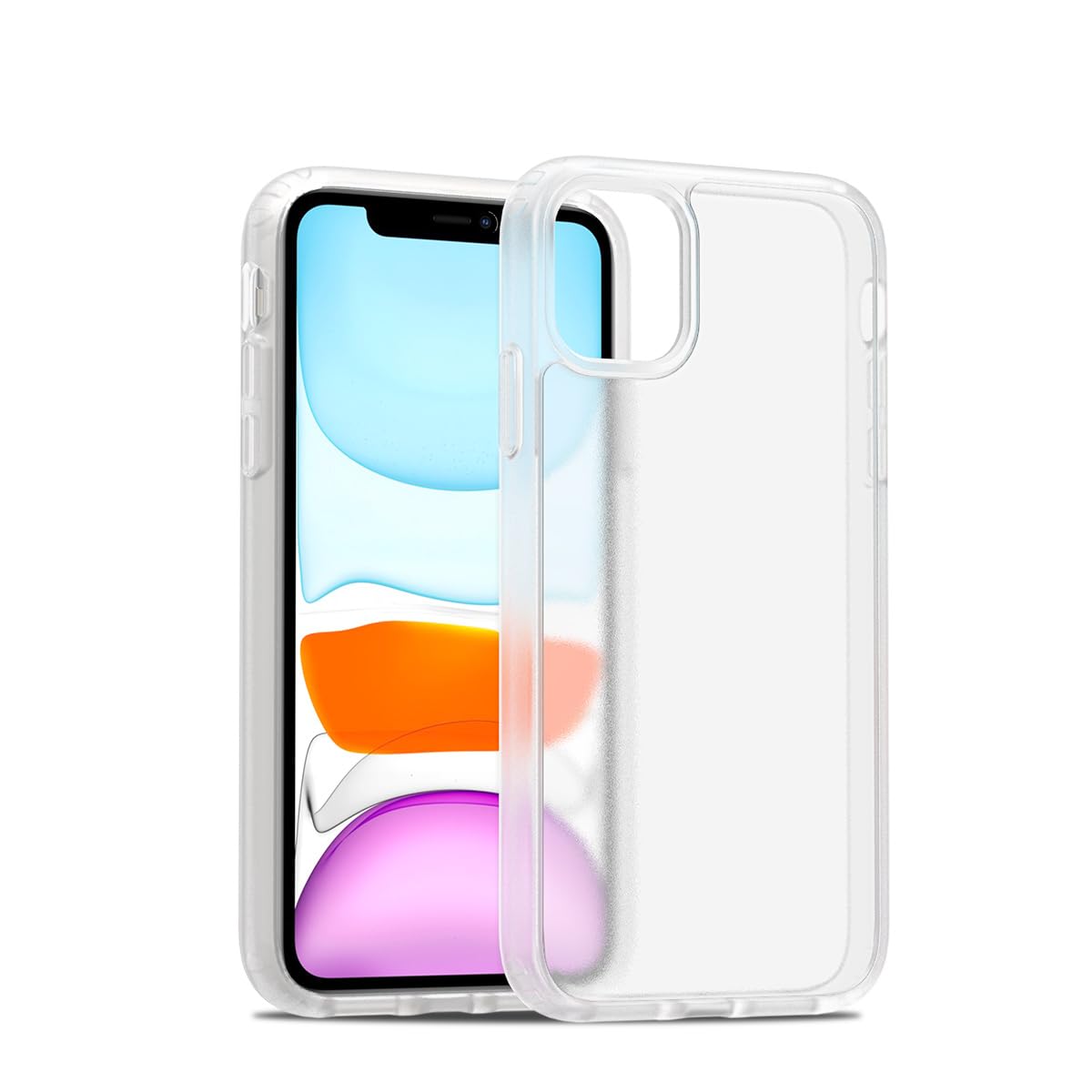 GROZHJAL for iPhone 11 Matte Phone Case,Lightweight Phone Case,Shockproof with Anti-Fingerprint Phone Cover, for iPhone 11 6.1 inch (iPhone 11,White)