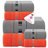 Casa Copenhagen X Lines Juego de Toallas 600 g/m² para hoteles, spas,...