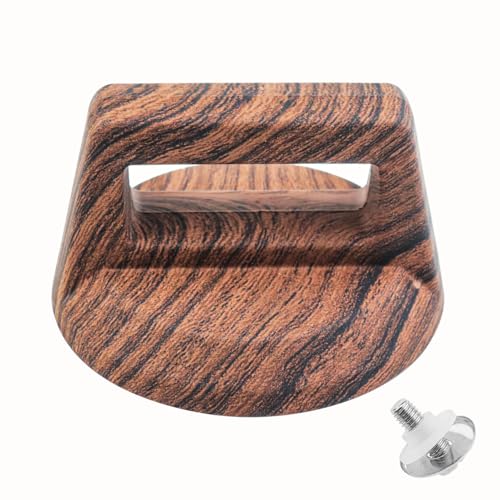 PIYANYO Universal pot lid knob dark wood grain heat-resistant handle suitable for cast iron Dutch pots stew pots and kitchen cookware etc 1pcs