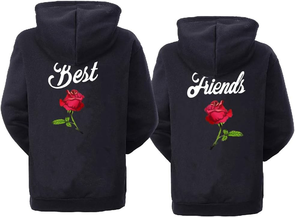 Soul CoupleBFF Hoodies for 2 Girls Matching Sweaters for Best Friends Besties Hoodies