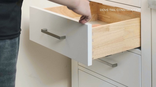 Amazon.com: ARIEL Cambridge Bathroom Storage Cabinet - Solid Hevea